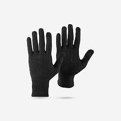 FORCLAZ Bezšvové spodné rukavice na horskú turistiku MT500 čierne XS-S