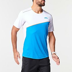 KIPRUN Pánske bežecké tričko Light s krátkym rukávom priedušné modré biela S