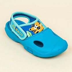 NABAIJI Detské sandále Clog 500 modré s tigríkom tyrkysová 30-31