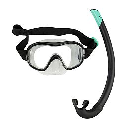 SUBEA Súprava potápačská maska a šnorchel 100 čierna L