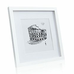 Casa Chic Everton, rám na obrázky, štvorcový, fotky 25 x 25 cm, pasparta, sklo