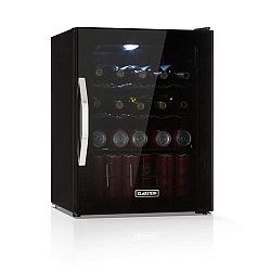 Klarstein Beersafe XL Onyx, chladnička, energet. trieda D, LED, kovové police, sklenené dvere