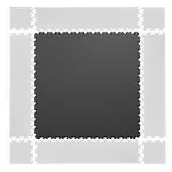 Puzzle záťažová podložka inSPORTline Simple tmavo šedá