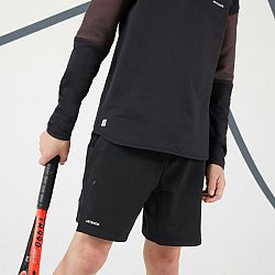 ARTENGO Chlapčenské šortky Dry na tenis čierne 10-11 r (141-150 cm)