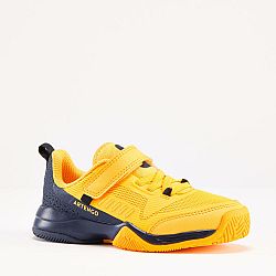 ARTENGO Detská obuv na tenis TS500 Fast suchý zips Sunfire žltá 32