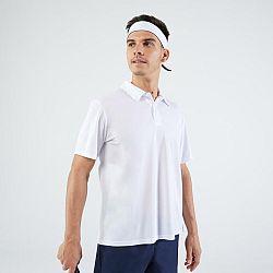 ARTENGO Pánske polo tričko Essential na tenis s krátkym rukávom biele 3XL