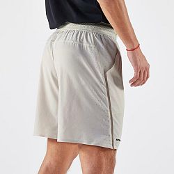 ARTENGO Pánske tenisové šortky Dry+ priedušné béžové M