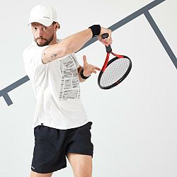 ARTENGO Pánske tričko TTS Soft na tenis biele 2XL