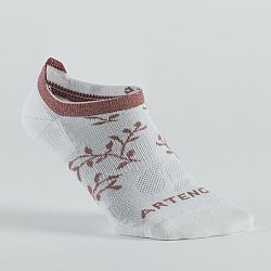 ARTENGO Športové ponožky RS 160 nízke biele s motívom 3 páry biela 39-42