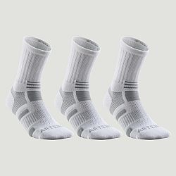 ARTENGO Športové ponožky RS 560 vysoké 3 páry bielo-sivé biela 47-50