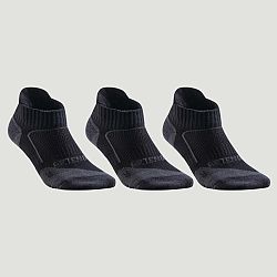 ARTENGO Športové ponožky RS 900 nízke 3 páry čierno-sivé čierna 39-42