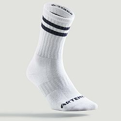 ARTENGO Tenisové ponožky RS 500 vysoké biele (3 páry) biela 43-46