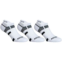 ARTENGO Tenisové ponožky RS 560 nízke 3 páry bielo-čierne biela 39-42