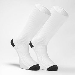 ATORKA Vysoké ponožky na hádzanú H500 pre dospelých biele 31-34