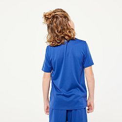 DECATHLON Detské funkčné tričko zafírové modré 10-11 r (141-150 cm)
