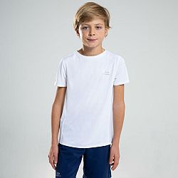 DECATHLON Detské priedušné tričko biele 5-6 r (113-121 cm)
