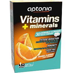 DECATHLON Výživový doplnok v tabletách Vitamíny a minerály 30 ks pomaranč No Size