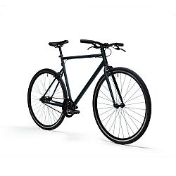 ELOPS Mestský bicykel Single Speed 500 sivý karbónový šedá M