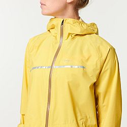 EVADICT Dámska nepremokavá trailová bunda do dažďa žlto-okrová okrová XS