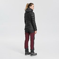 FORCLAZ Dámska páperová bunda MT500 na horskú turistiku s kapucňou do -10 °C čierna XL