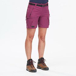 FORCLAZ Dámske šortky MT500 na horskú turistiku fialové fialová L-XL