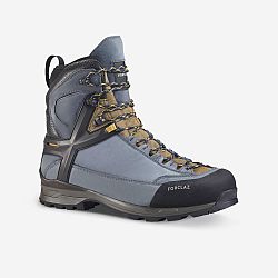 FORCLAZ Pánska trekingová obuv MT500 Ultra kožená nepremokavá vysoká modrá 40