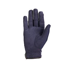 FOUGANZA Detské jazdecké rukavice Basic námornícky modré 12-14 r