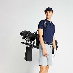 INESIS Pánska golfová polokošeľa Ultralight tmavomodrá L