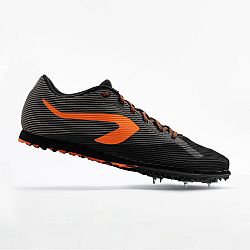 KALENJI Atletická obuv s hrotmi na kros čierno-oranžová šedá 38