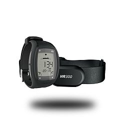 KALENJI Bežecké hodinky s pásom na meranie pulzovej frekvencie HR 500 čierna