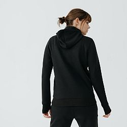 KALENJI Dámska bežecká bunda s kapucňou Jogging 500 čierna S