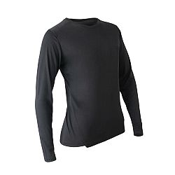 KALENJI Dámske bežecké tričko s dlhým rukávom Sun Protect čierne L-XL