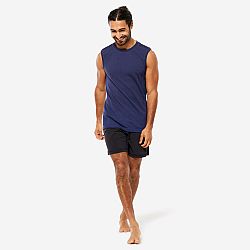KIMJALY Pánske šortky na hot jogu mimoriadne ľahké so všitými slipmi čierne M