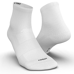 KIPRUN Bežecké ponožky RUN500 stredne vysoké 2 páry biele 35-38
