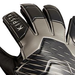 KIPSTA Brankárske futbalové rukavice F100 čierno-sivé čierna 10