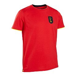 KIPSTA Detský dres FF100 Belgicko 2022 červená 14-15 r (160-166 cm)