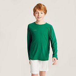 KIPSTA Detský futbalový dres s dlhým rukávom Viralto Club zelený 5-6 r (113-122 cm)