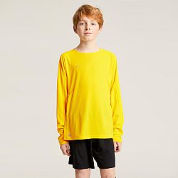 KIPSTA Detský futbalový dres s dlhým rukávom Viralto Club žltý žltá 10-11 r (141-150 cm)