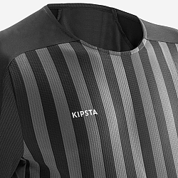 KIPSTA Futbalový dres Viralto Solo s krátkym rukávom čierny prúžkovaný čierna 2XL