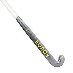 KOROK Hokejka FH995 na pozemný hokej pre skúsených hráčov low bow 95 % karbónu sivo-žltá šedá 36,5_QUOTE_