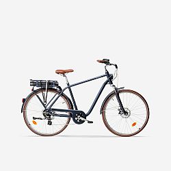 Mestský elektrický bicykel Elops 900 s vysokým rámom námornícky modrý L-XL