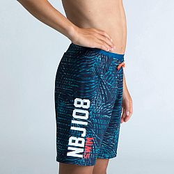 NABAIJI Chlapčenské šortkové plavky 100 dlhé modré 7-8 r (123-130 cm)