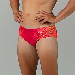 NABAIJI Pánske slipové plavky Slip 900 oranžovo-červené XL-2XL