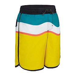 OLAIAN Chlapčenské plážové šortky 500 tmavomodré 8-9 r (131-140 cm)