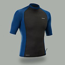 OLAIAN Pánske lykrovo-neoprénové termo tričko s UV ochranou na surf s krátkym rukávom modrá XL