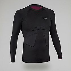 OLAIAN Pánske tričko anti UV na surfovanie čierno-bordové čierna XL