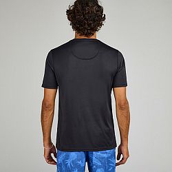 OLAIAN Pánske tričko na surfovanie s ochranou proti UV a krátkym rukávom čierne 2XL