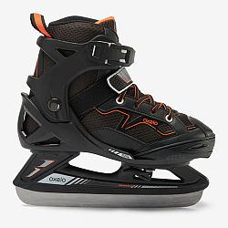 OXELO Chlapčenské korčule Fit 100 na krasokorčuľovanie čierno-oranžové čierna 35-38