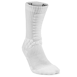 OXELO Ponožky na skateboard 500 stredne vysoké biele 43-46