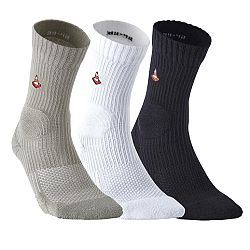 OXELO Ponožky na skateboard SK100 3 páry 43-46